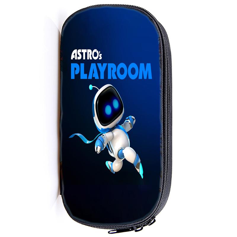 Astro Bot Astronaut Pencil Case Zip Pencil Bag Pouch Function Portable Pencil Case with Zipper Student Stationery Supplies