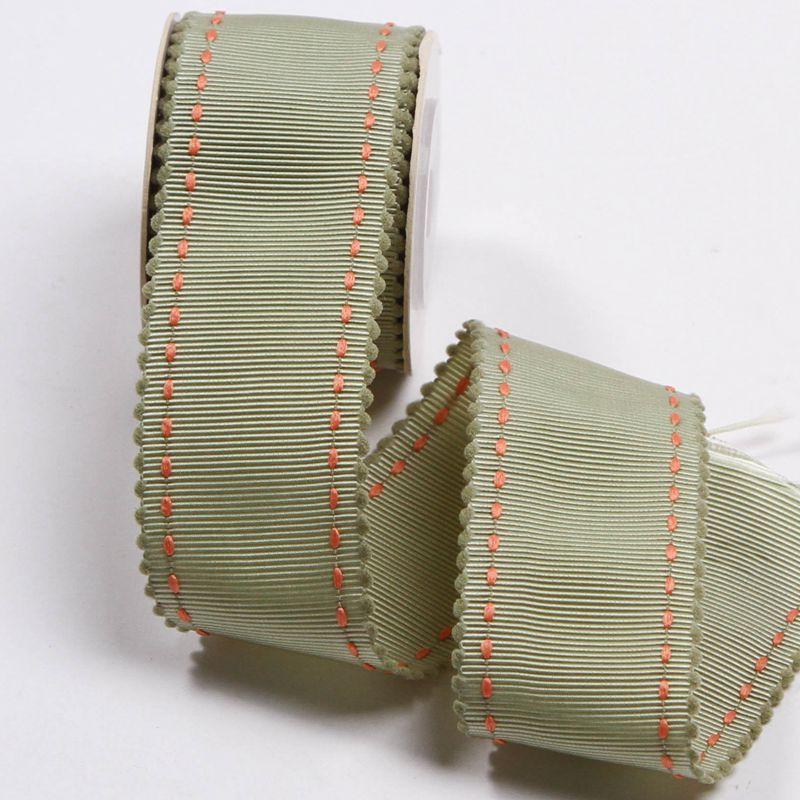 5 Yards Punkt-Ripsband Macaron-Farben Spitze für DIY Haarschleifen Hutdekoration Bastelbedarf Kleidung Nähen Geschenkverpackung