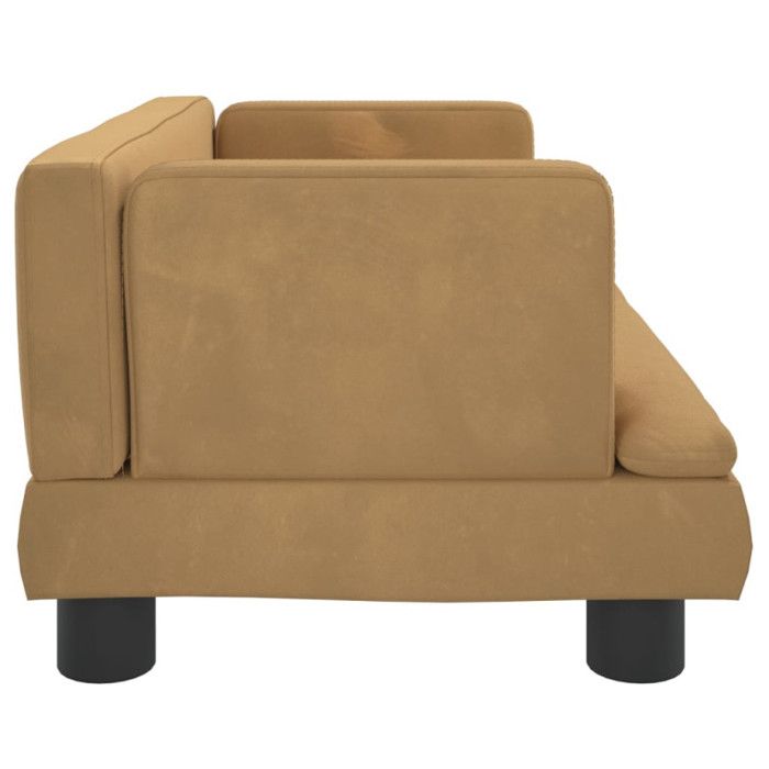VidaXL Children's Sofa Brown 60x40x30 Cm Velvet, Mini Sofa, Mini Sofa Chair, Mini Sofa for Children, Sofa of 3196322