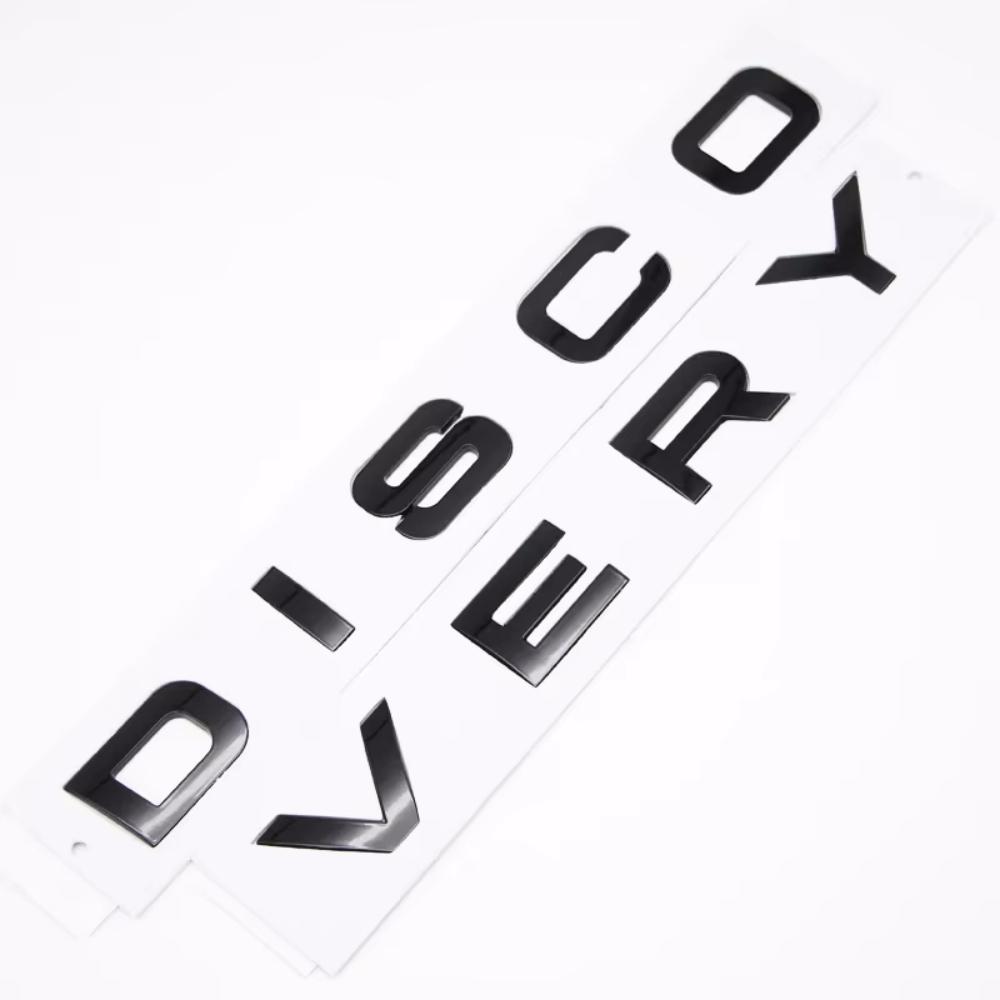 Emblema Lettera DISCOVERY 3D Adesivo Stemmi Anteriori Cofano Posteriori Auto Accessori