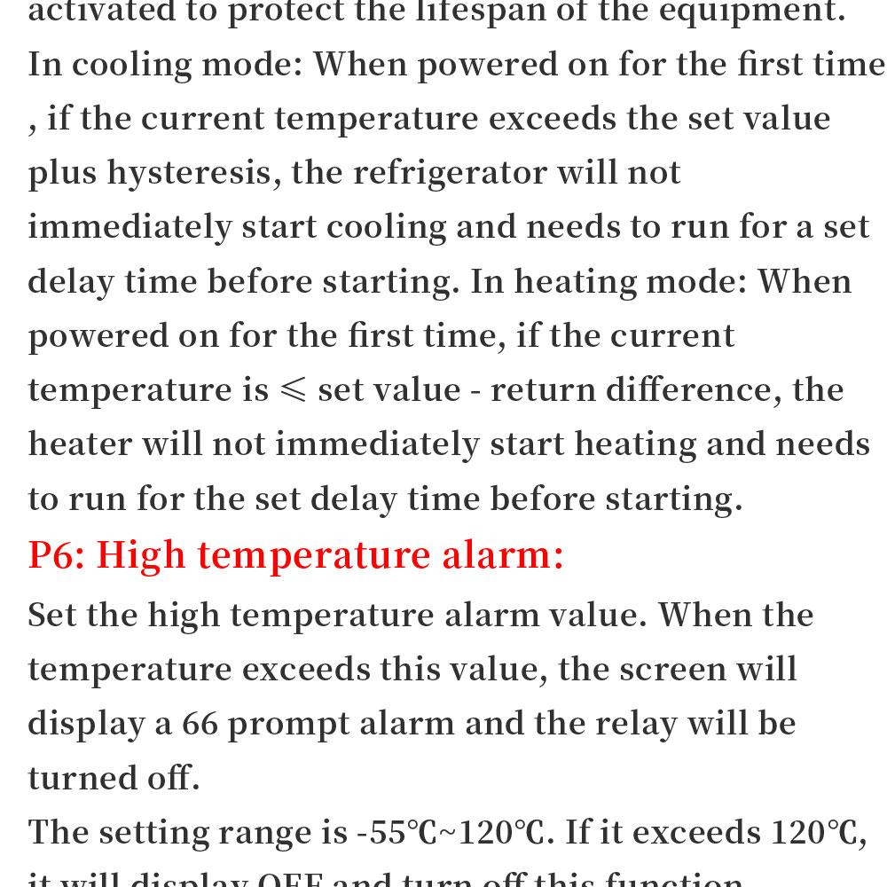 W3230 12V 24V AC110-220V Probe line 20A Digital Temperature Control LED Display Thermostat With Heat/Cooling Control Instrument