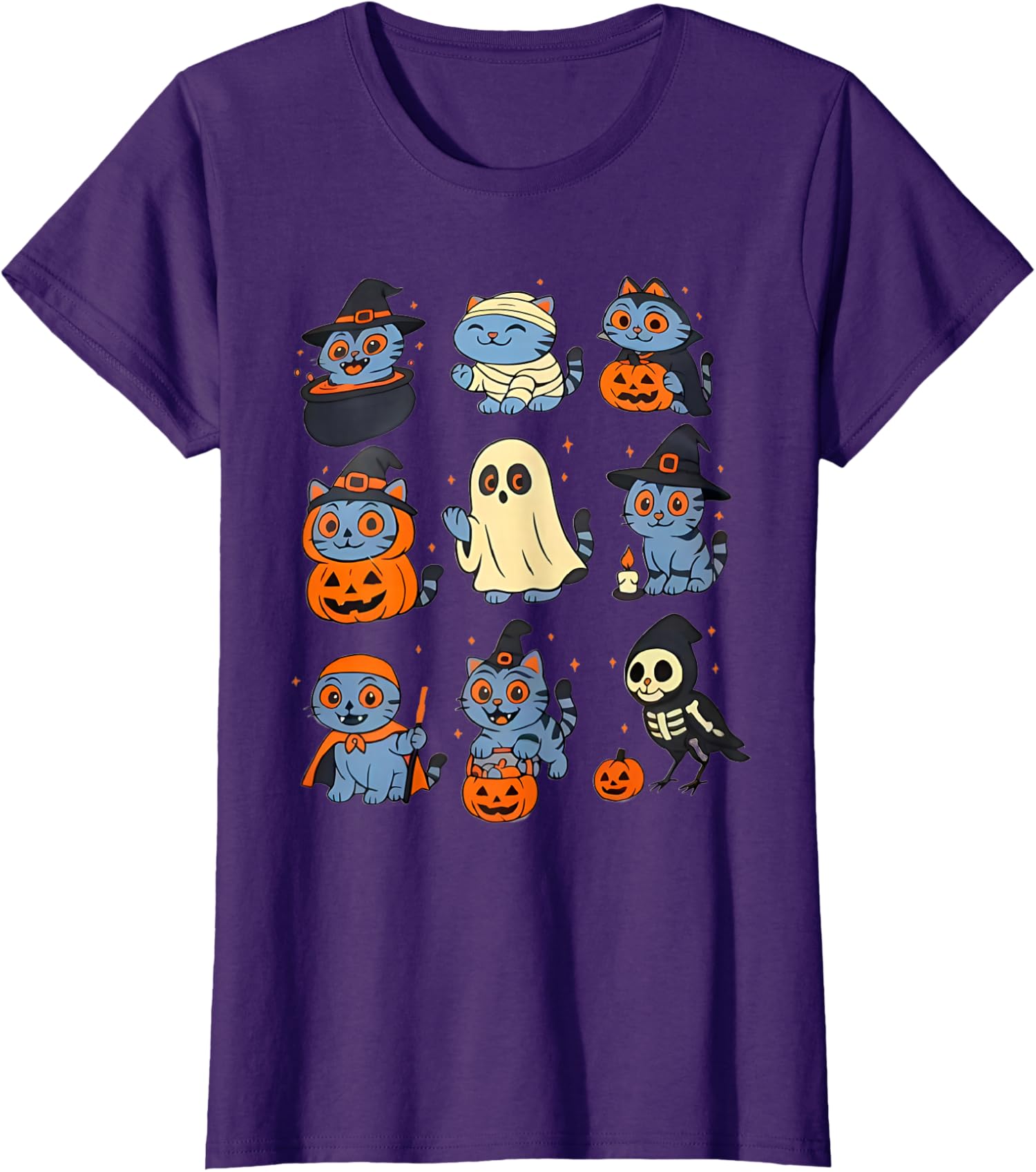 Derpy Tiger and Bird Halloween Apparel  Ladies  Crewneck T-Shirt Unisex T-Shirt S