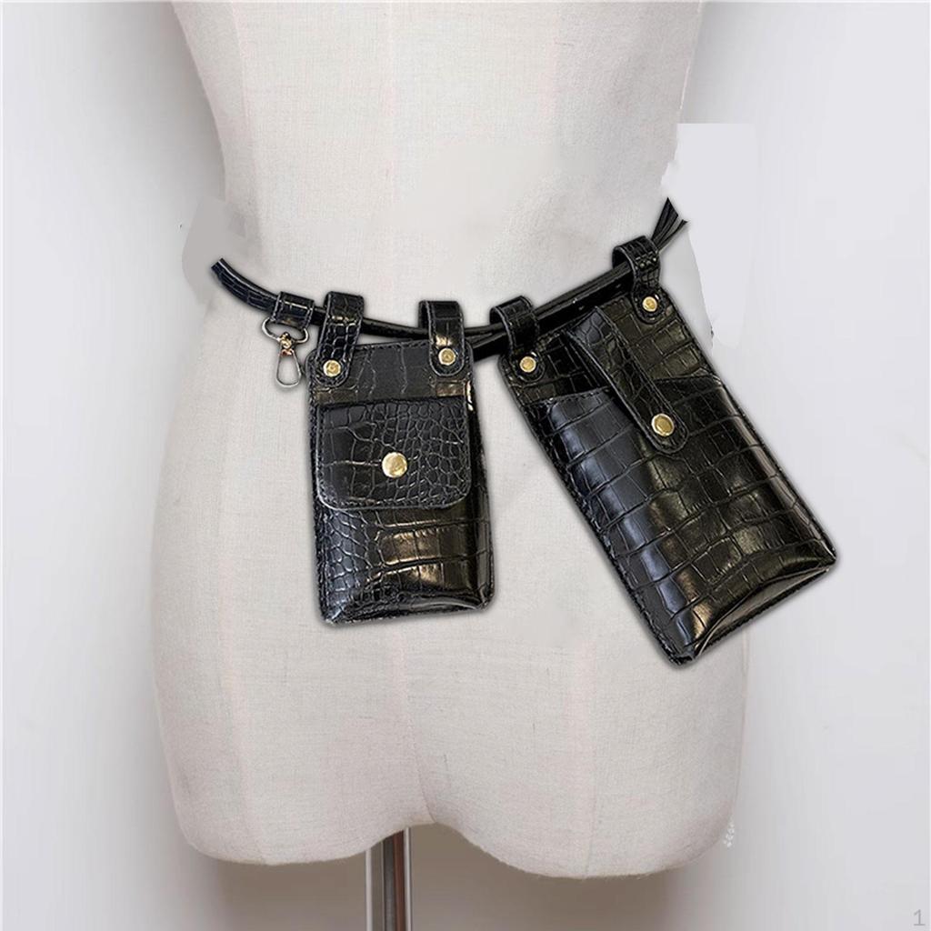 Ladies Waist Bag Adjustable Strap Crossbody Pack for Walking Outdoor Gym