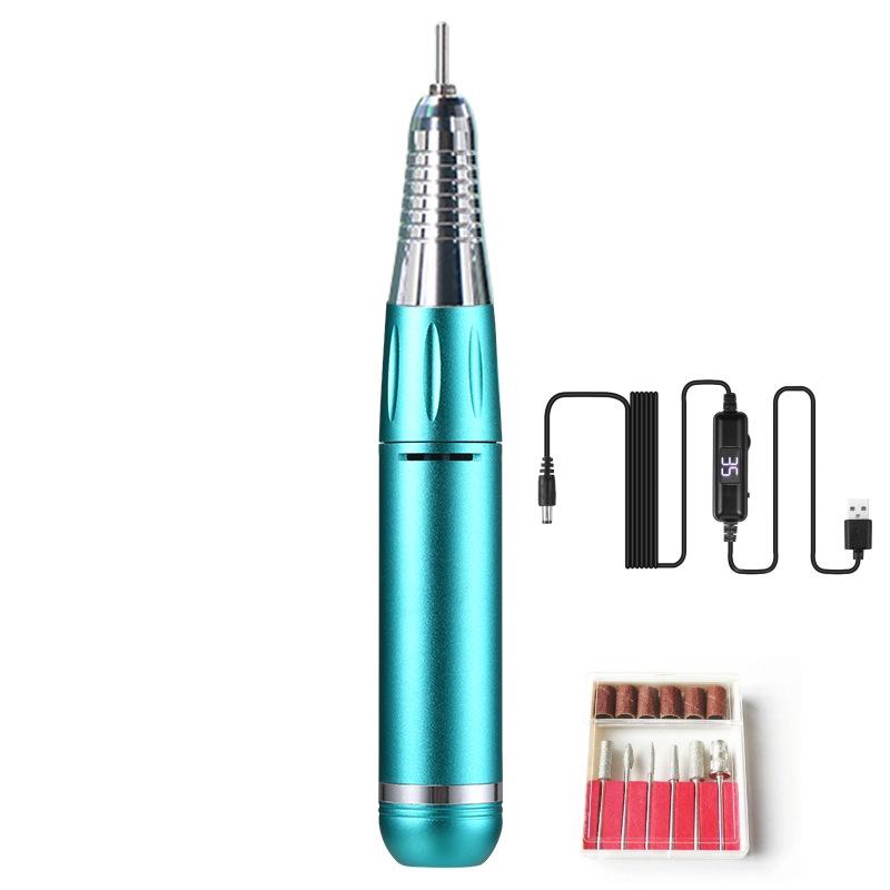 Tragbare USB-Nagelfräse 35000 U/Min mit Display & Nagelhautentferner