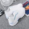 Xiaobai Shoes Female Student Leather Surface Spring and Summer New Mesh Breathable Thick-soled Thick-soled Sports Shoes Shoes
