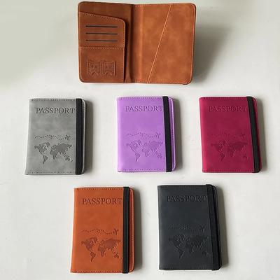 1PCS Travel Dirt Protection Passport Cover Wallet Purse Pu Leather Women ID Business Credit Card Passport Holder Bag Pouch