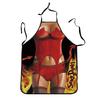 Cute Apron Sturdy Ornamental Convenient Kitchen Apron Sleeveless Unisex Baking Sexy Pattern Apron Apron Kitchen Accessories CDN