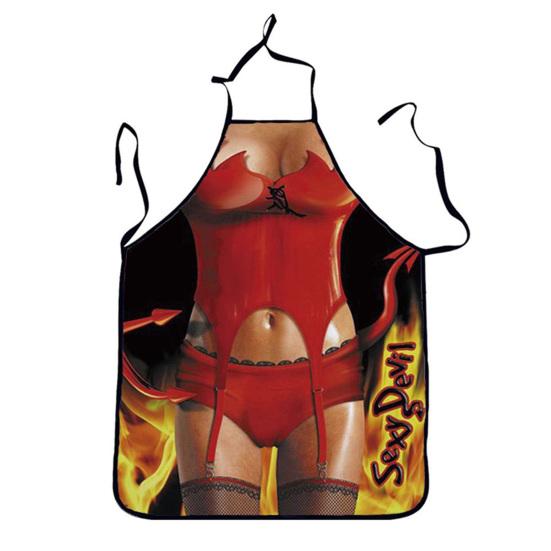 Cute Apron Sturdy Ornamental Convenient Kitchen Apron Sleeveless Unisex Baking Sexy Pattern Apron Apron Kitchen Accessories CDN