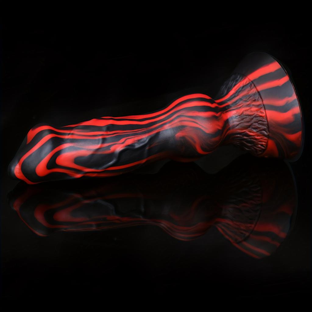 Fantasy Knot Silicone Dildo, Soft Liquid Silicone Design, Strong Suction Cup, Flexible Texture, Premium Fantasy Collection, Discreet Packaging