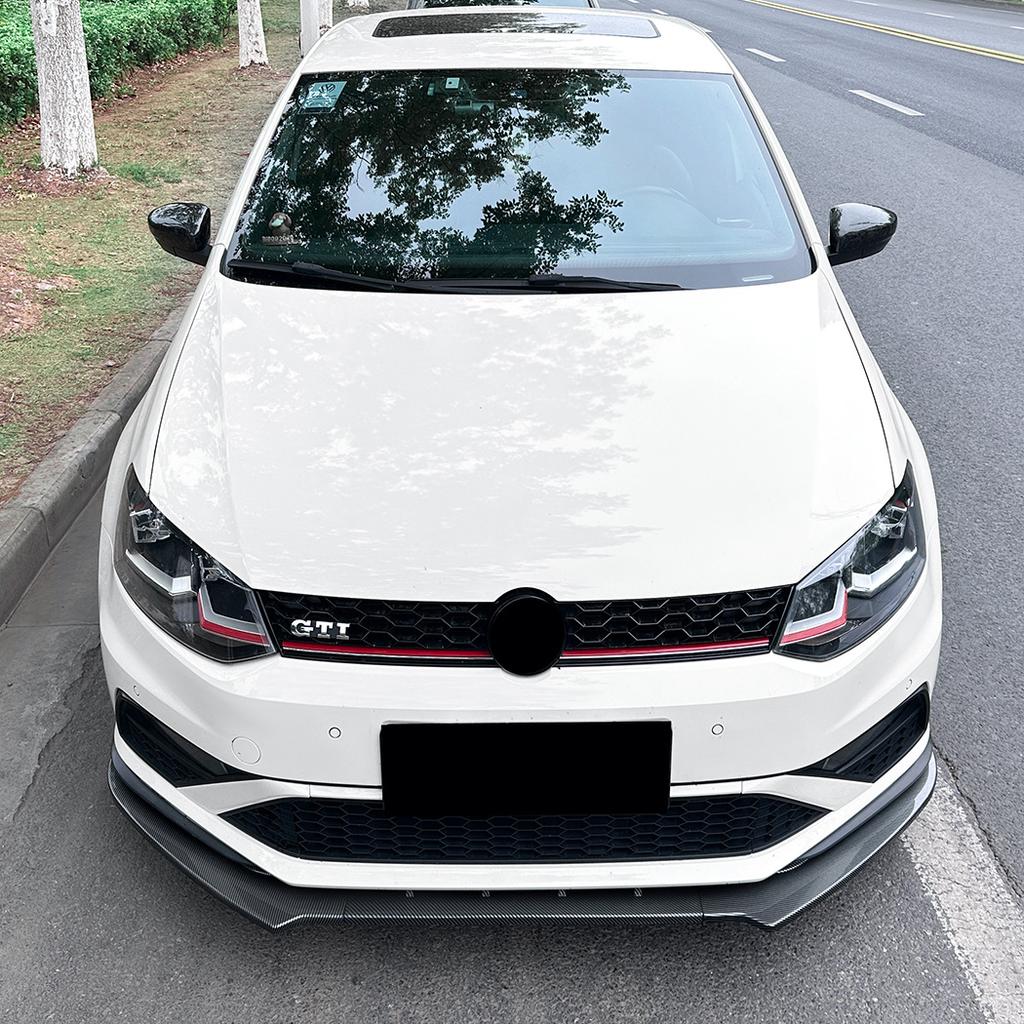 Car Front Bumper Lip Spoiler Diffuser Splitters BodyKit Aprons Cover Guard Trim For Volkswagen Polo MK5 6C GTI 2015-2018
