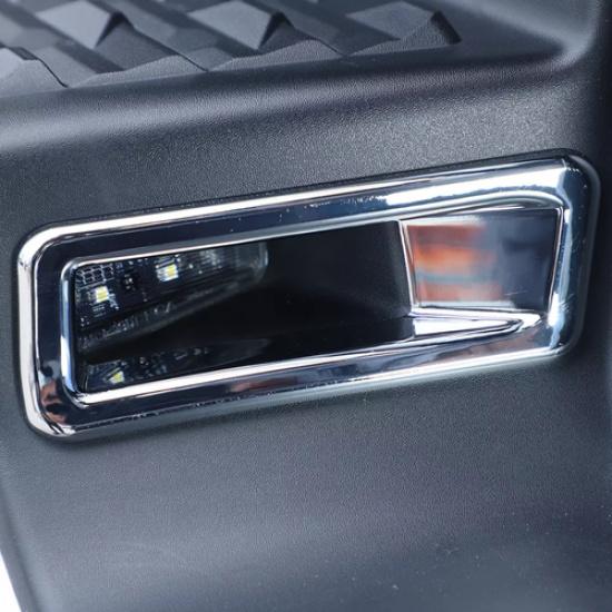 For Ram 3500/2500/1500 -2024 Chrome Rear License Plate Lamp Cover Trim Bezel