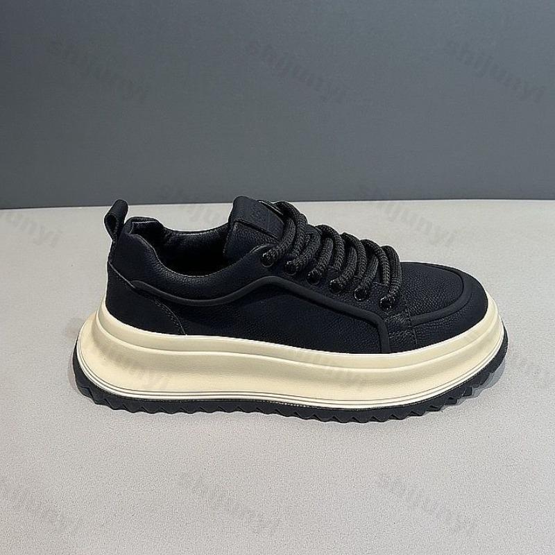 Herren Freizeit Plateau Schuhe Frühling Neue Mode Komfort Runde Spitze Weiche Sohle Klobige Sneaker Outdoor Trendig Vielseitige Sportschuhe