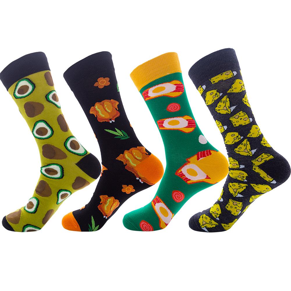 New INS beer corn men's and women's socks watermelon  dog sushi tide socks  dog socks comfortable breathable socks