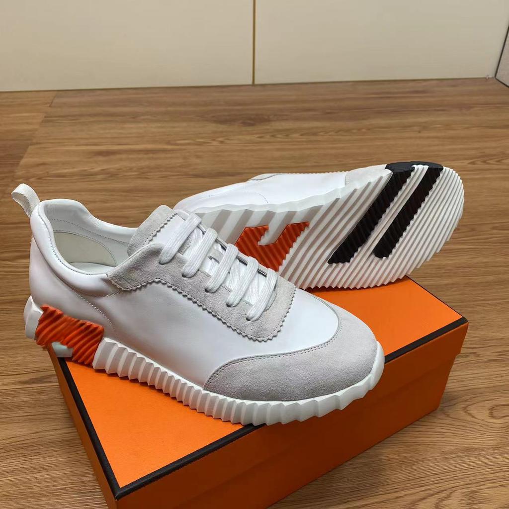 H Home Herren Leder Freizeitsneakers Schwarze Kleine Weiße Schuhe Paar Atmungsaktives Netz Herrenschuhe