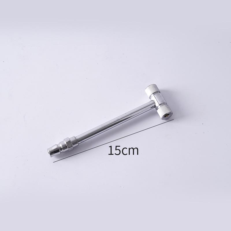 Tire Lever Quick Inflator with Gauge - Compact Inflation Tool and Inflator Head