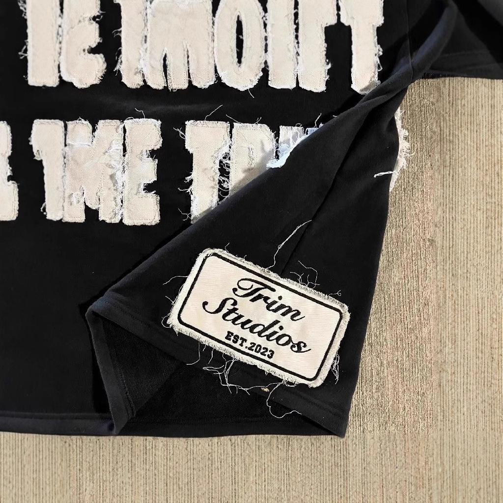 Stickerei Trend Y2K Unisex Lockeres T-Shirt mit Rundhalsausschnitt - Streetstyle Kurzarm