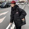 Autumn and Winter Down Cotton Jacket Short Fashion Women's Clothing Korean Version Loose Cotton Jacket Warm Cotton Jacket Rest Thick Coat