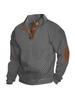 Men's Stand Collar Long Sleeve Casual Outdoor Stripe Hoodie - European Size (Spring/Autumn 2025)