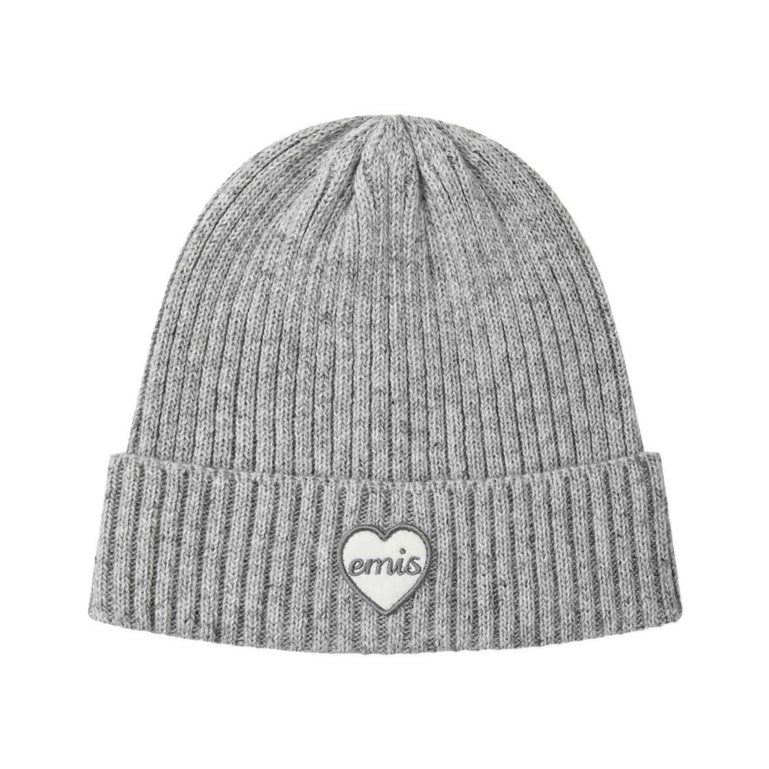 EMIS Heart Wappen Beanie Gray ONE SIZE