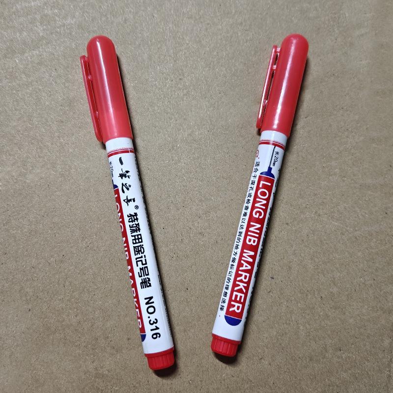 20mm Deep Hole Long-Head Multi-color Quick-Dry Waterproof Tile & Woodworking Marker Pen