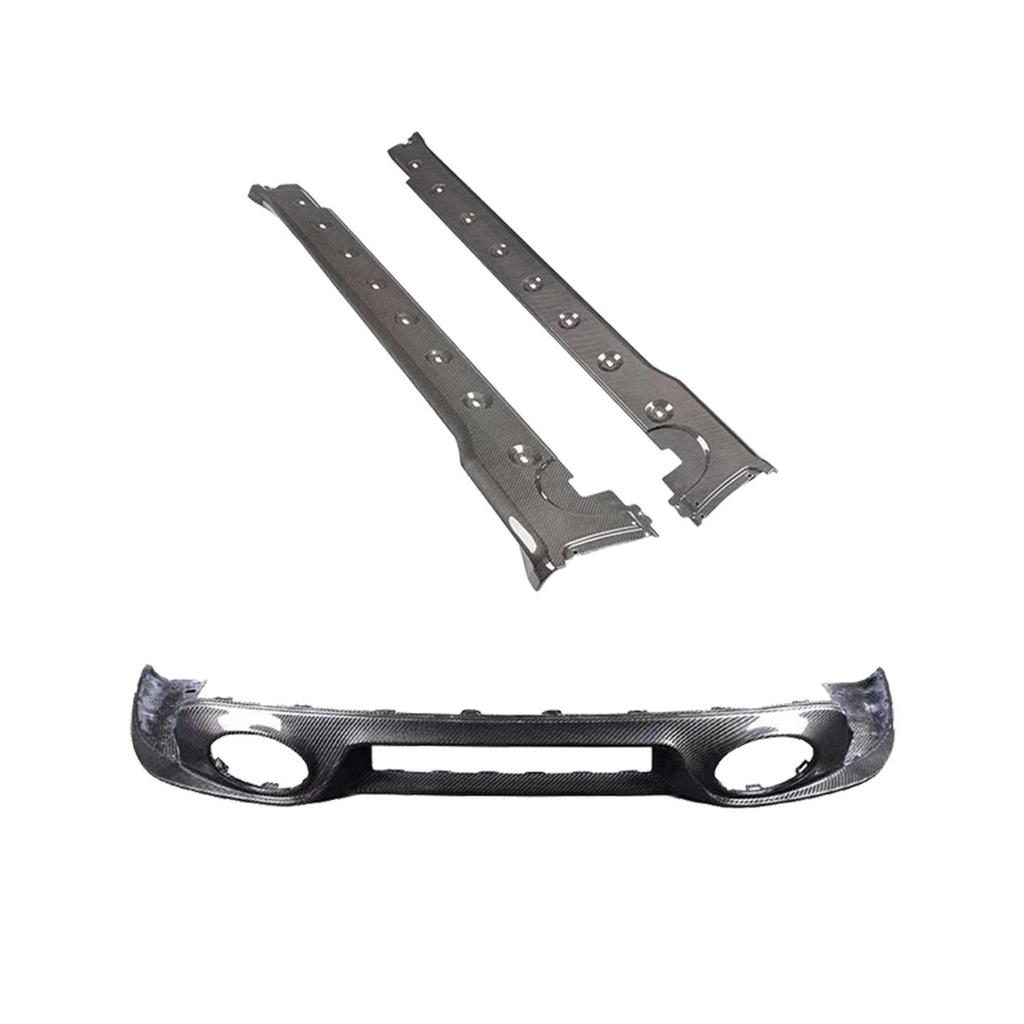 SD Style Dry Carbon Fiber Aerodynamic Kit for Porsche 911 992 Turbo: Front Lip, Rear Lip, Side Skirts, Rear Spoiler
