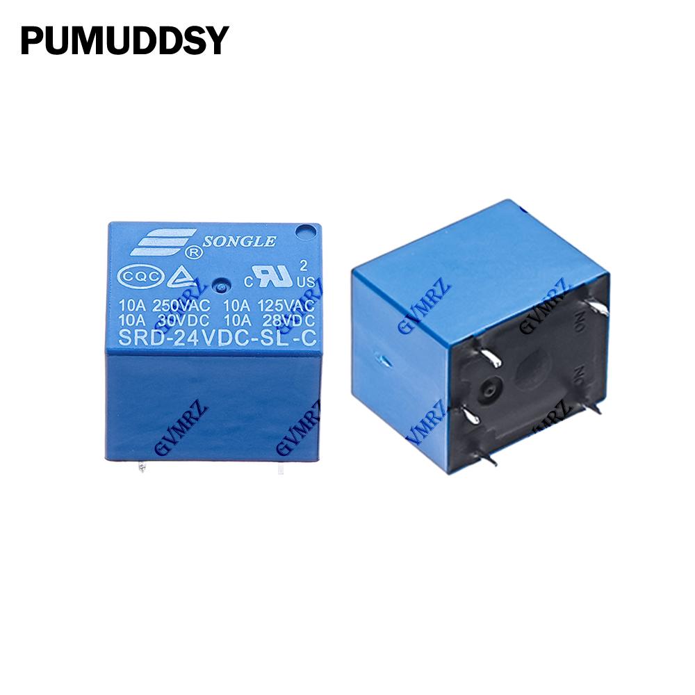 5PCS 3V 5V 6V Relays 5PIN SRD-03VDC-SL-C SRD-05VDC-SL-C SRD-06VDC-SL-C SRD-09VDC-SL-C SRD-12VDC-SL-C 9V 12V 24V 10A 250VAC Relays 5