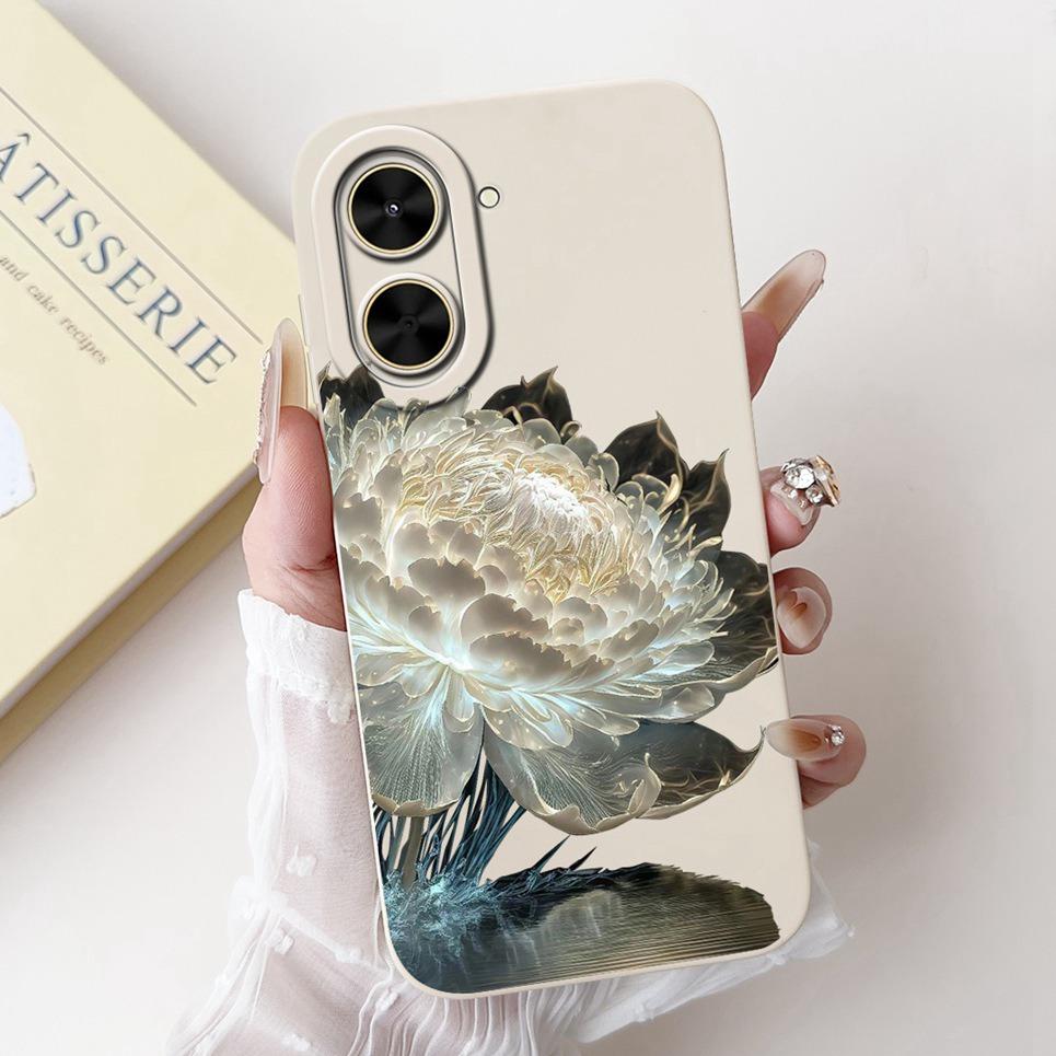 

Для Xiaomi Redmi A5 NFC RedmiA5 Чохол Poco C71 Coque Funda Квітка Дівчачий Кролик Жіноча Мода М який Чохол для Телефона М який Силіконовий Футляр Xiaomi Redmi A5 NFC