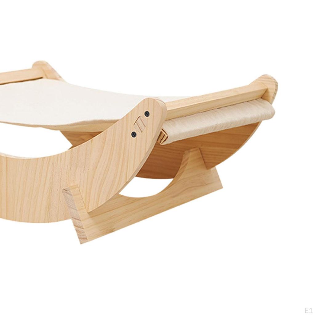 Cat Hammock Bed, Hammocks Swing Bed for Cat, Solid Wooden Chair, Sofa Crib Size