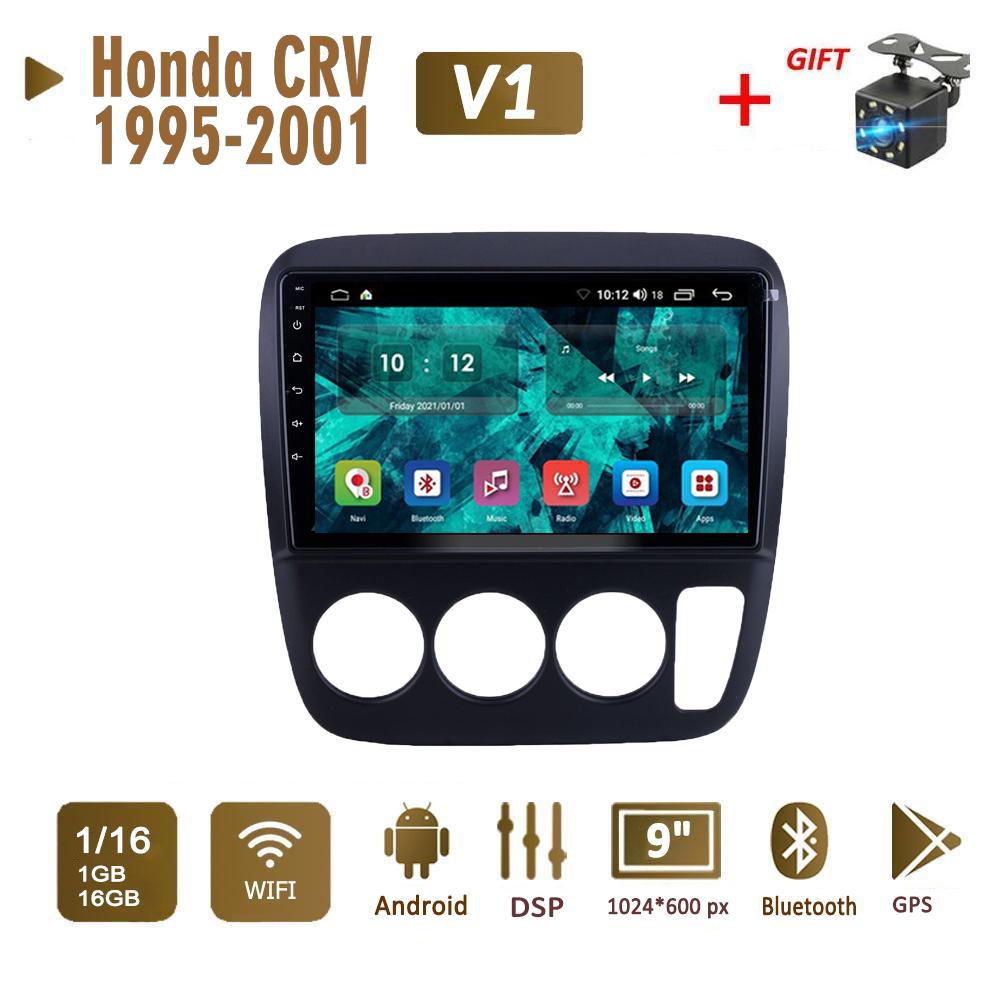 

Автомобильное радио 2Din Android для Honda CRV 1995-2001, мультимедиа Carplay, авто Wi-Fi, головное устройство, стереонавигация, 2 + 32 ГБ 1+16GB