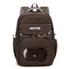 Junior High School Student Schoolbag Children Contrast Color Backpack Women's Large Capacity Backpack