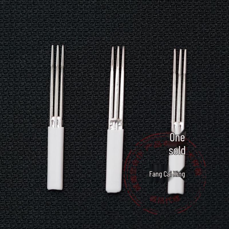 

3P Microblading Needle: Manual Powder Brows Shading, Round 3-Needle Plum Blossom Design