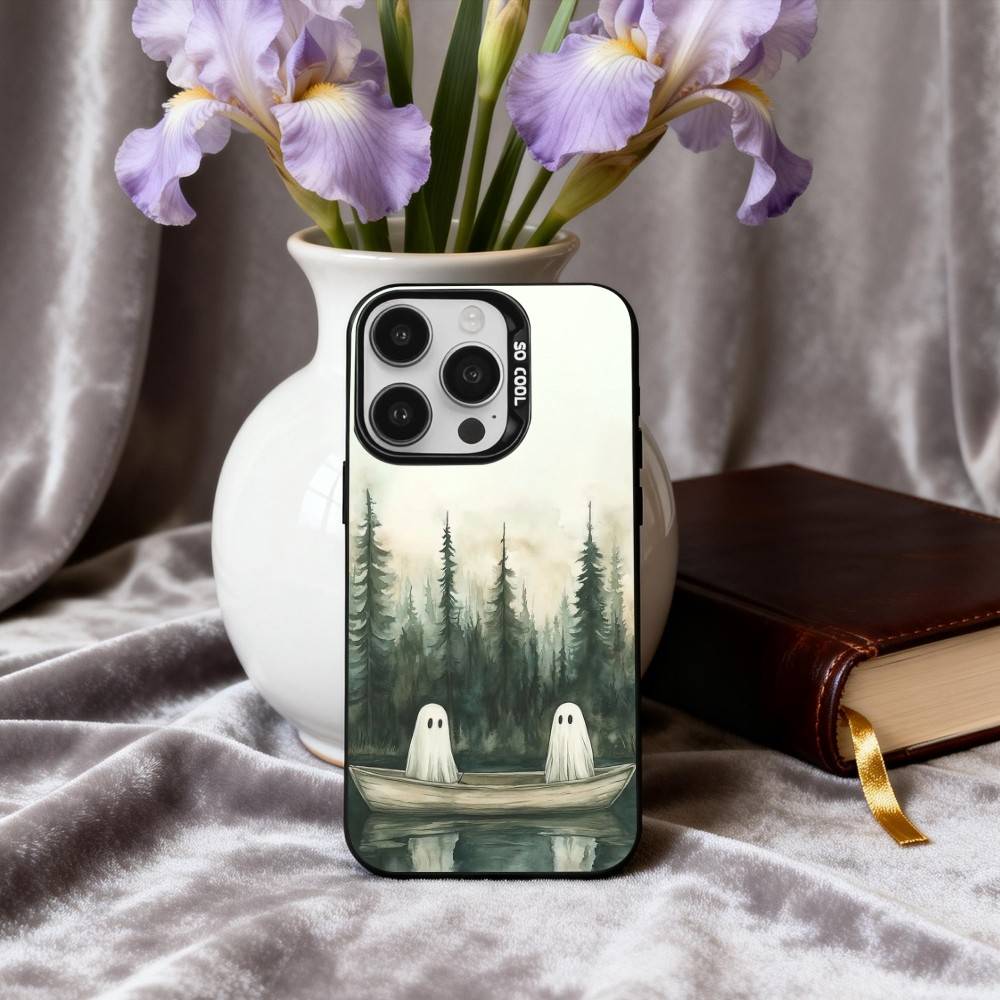 

L-Little G-Ghost A-Art Phone Case For iPhone17,16,15,14,13,12,11 Plus,Pro Max Black Candy silver phone case iPhone17promax