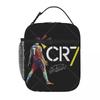 CR7 Torba na lunch Wielokrotnego użytku Przenośna Lodówka Termiczna Pudełko na lunch Oxfordowa Torba Tote Bento do Pracy Podróży Pikniku