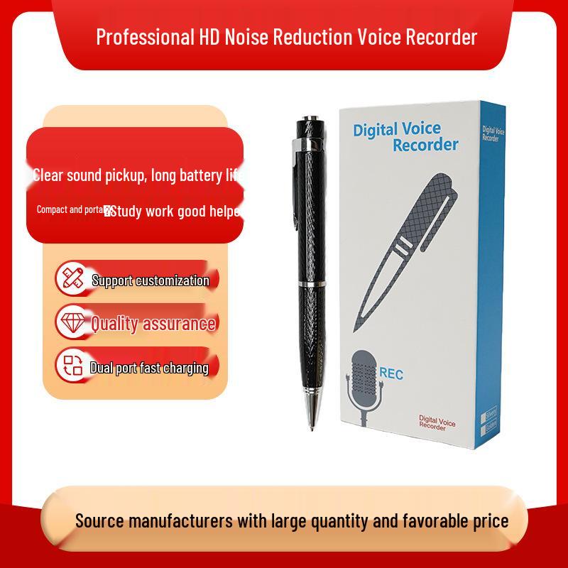 Professional Portable Voice Recorder with Intelligent Noise Reduction and Long Battery Life - Ideal for Student Lectures and Business Meetings.
