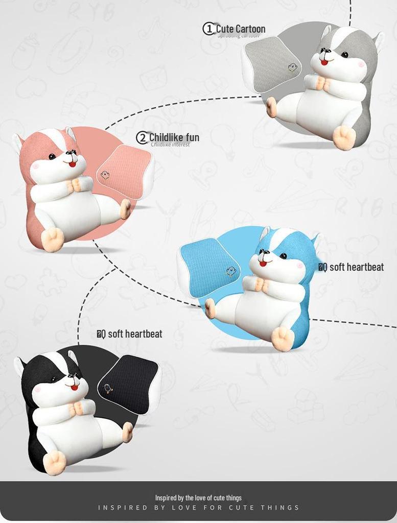 BYD Yuan PLUS Linen Cartoon Car Seat Cushion – Breathable, Full Wrap, Four Seasons Universal Cover.