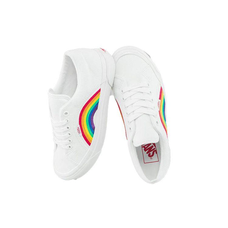 Vans Lampin 86 DX Pride - Bílé unisex tenisky True-White VN0A54FC4GQ