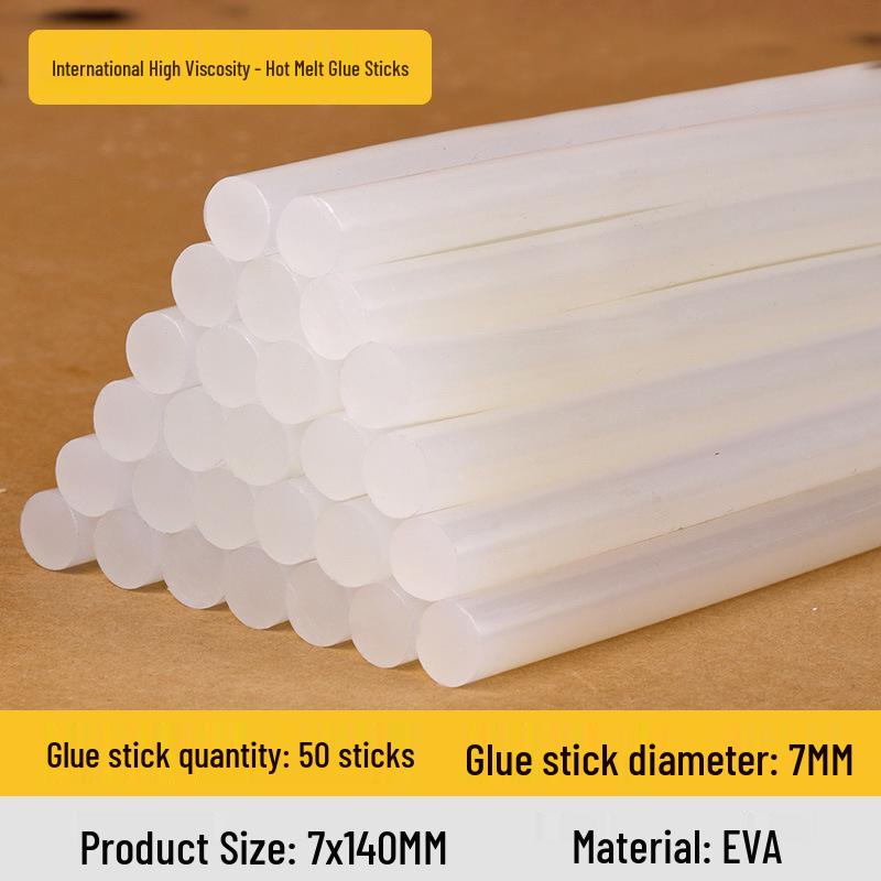 High Viscosity Hot Melt Glue Gun with 7-11mm Sticks for Kids' Crafts and Household Use