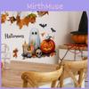 Pumpkin Halloween Ghost Candle Living Room Entrance Home Decor Stickers Wall