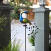 Solar Peacock Garden Decoration Lights Outdoor Lawn Statues Stake Lights For Villa Landscaping Solar Powered Ground Lights