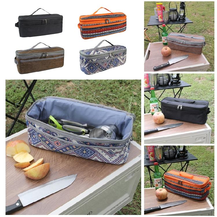 Outdoor Camping Cookware Storage Bag Camping Kitchen Barbecue Tableware Tools