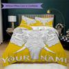 Custom Name Jungle Elephants Waterfall Bedding,Quilt Set Quilt Cover Pillowcase Home Birthday Gift(1 * Duvet Cover + 2 * Pillowcase, Without Core)_lx