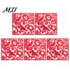 Hanging Partition Panel 5Pcs Room Divider Panel, Hollow Flower Butterfly Bird Wall Screen, Decor Square Decorative for Home Living