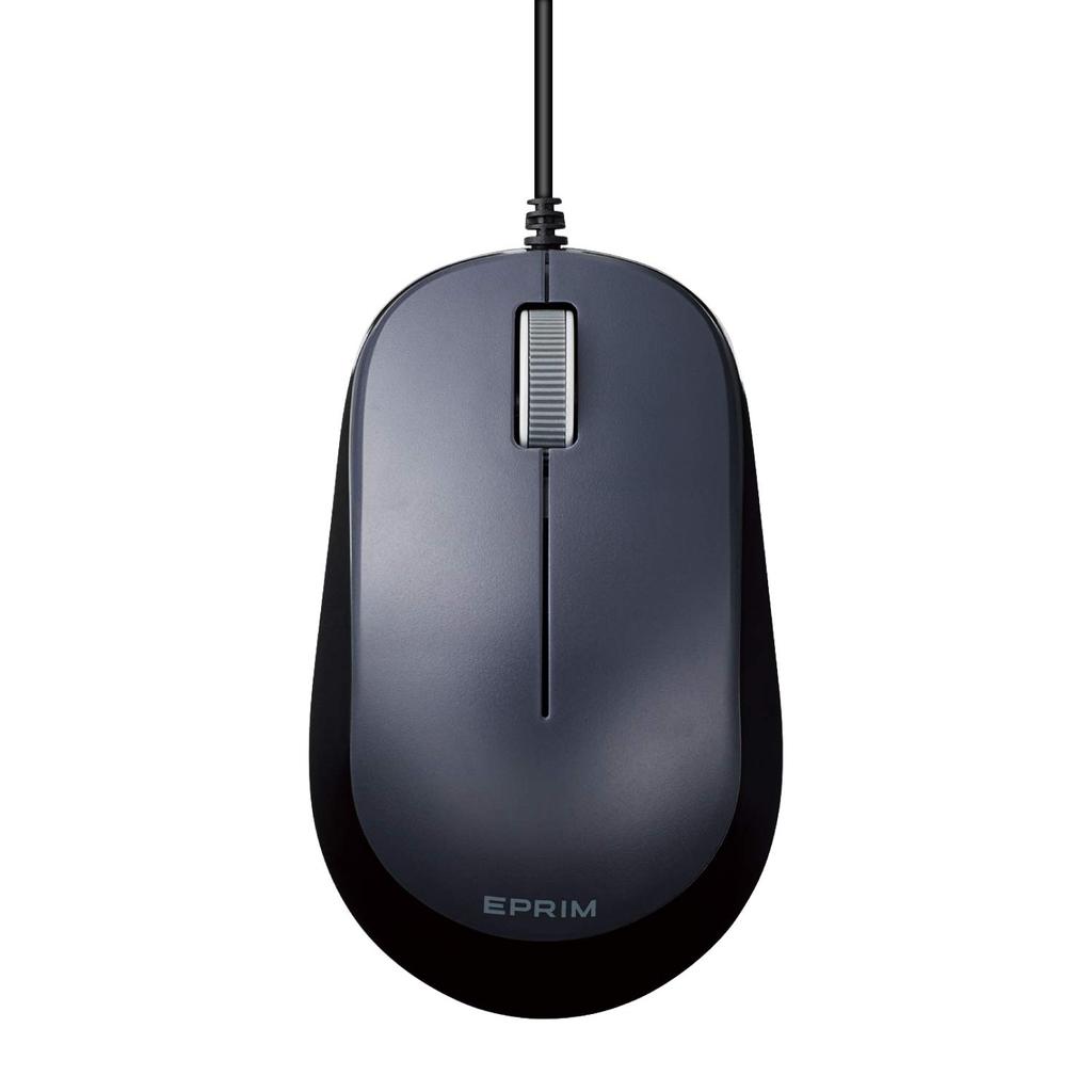 ELECOM Mouse Wired M Size 3 Buttons BlueLED EPRIM Black M-Y8UBXBK
