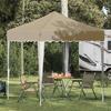 Pop Up Party Tent 195 X 195 X 245 Cm Cream Oxford Fabric
