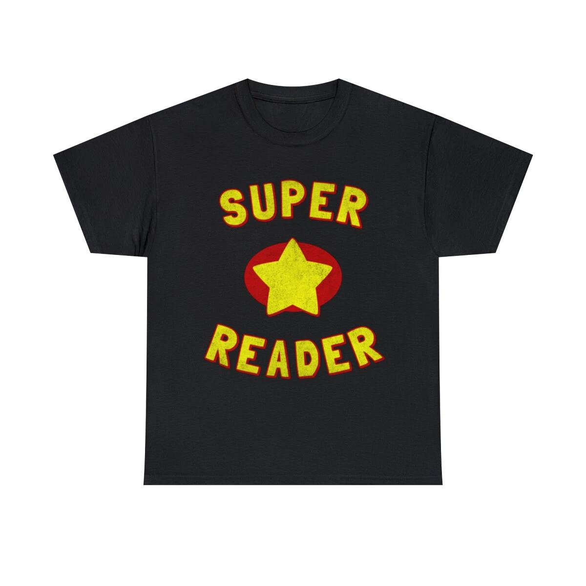 Super Reader Retro Graphic Tee Shirt, S-5XL S
