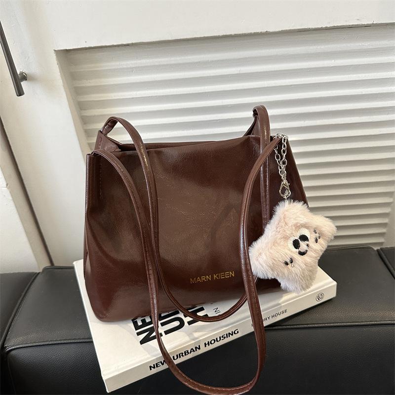 

Ретро-сумка-тоут женская сумка новая модная и вместительная сумка повседневная сумка через плечо простая сумка через плечо No pendant