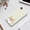 For iPhone 16e Case Cartoon Dog Pattern Printing Straight Edge TPU Phone Back Cover