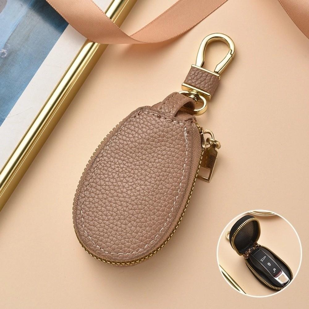 Luxury Leather Key Case Large Capacity Keychain Holder Universal Mini Storage Bag  Home