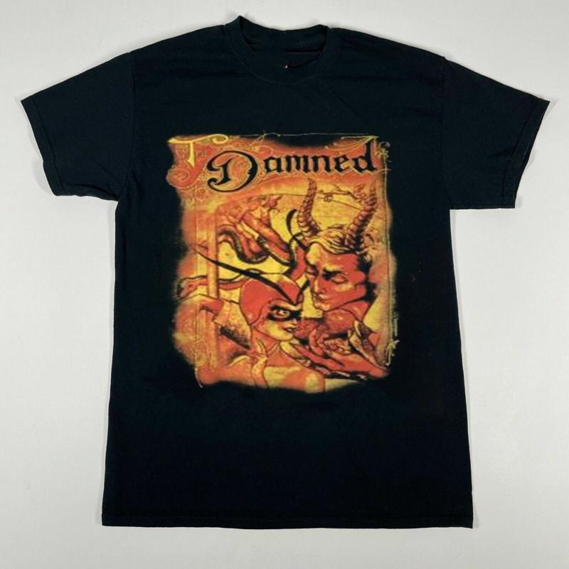 Rare The Damned Band Cotton Black All Size T Shirt