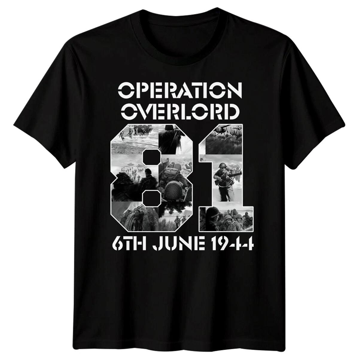 

Family Operation Overlord 6-June 1944 D-Day T-Shirt Tee World War II Normandy#DD XL